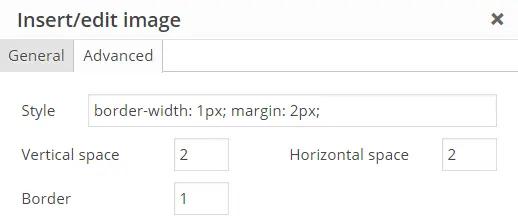 Image styling wordpress